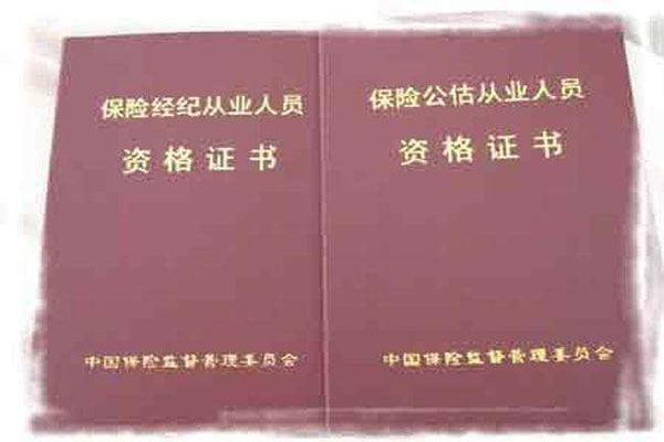 中国人身保险从业人员资格考试资格分类和资格证书